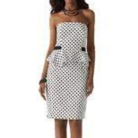 strapless open back dress Black And Golden Peplum Sharara Set main image 1